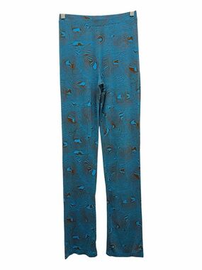Paloma Wool Lohan Pant Huella Print Blue Brown Size Small